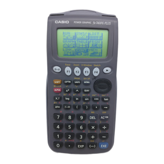 Casio fx-7400G PLUS Guia Del Usuario