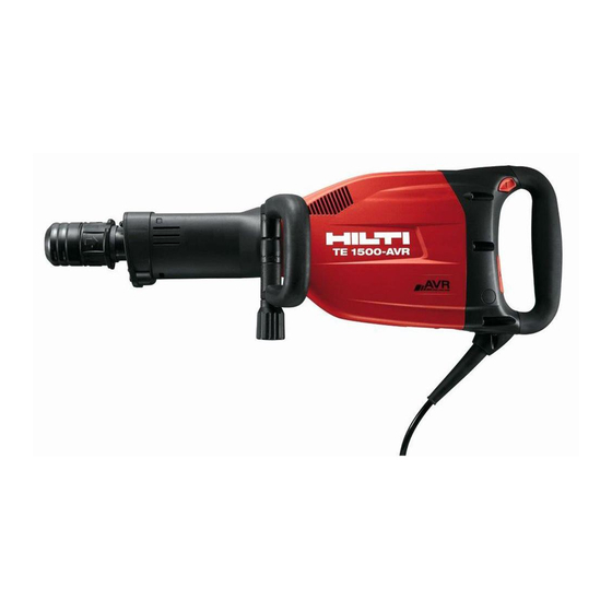 Hilti TE 1500-AVR Manual Del Usuario
