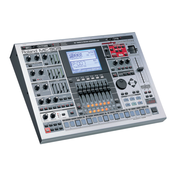 Roland MC-909 Manuales