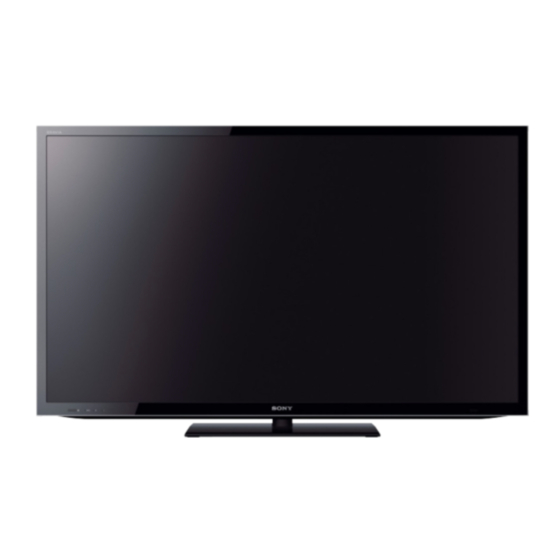 Sony BRAVIA KDL-40HX752 Manuales