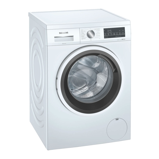 Siemens WU12UT61ES Manual De Usuario E Instrucciones De Montaje