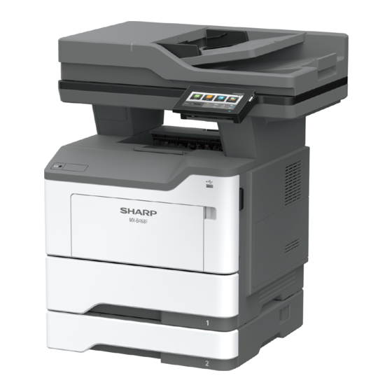 Sharp MX-B468F Guia Del Usuario