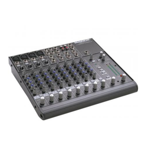 Mackie 1202-VLZ PRO Manuales