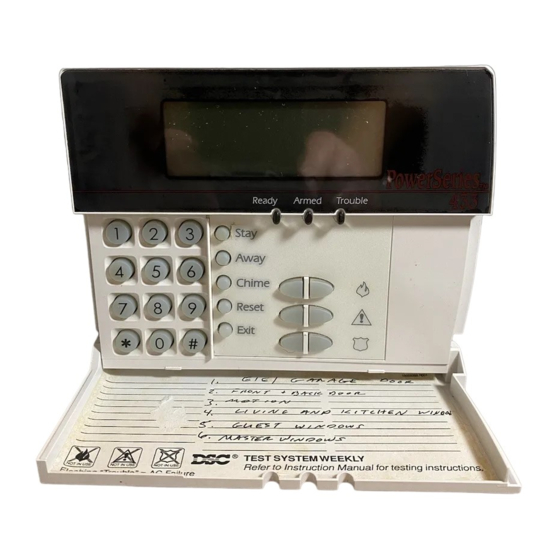 DSC LCD5501Z Manual De Instrucciones