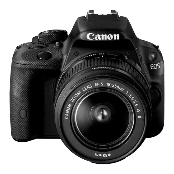Canon EOS Rebel SL1 Instrucciones Para El Uso Y La Instalacion