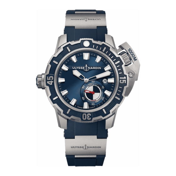 Ulysse Nardin Diver Deep Dive Manual Del Usuario