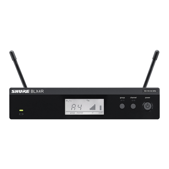 Shure BLX4R Manual De Instrucciones