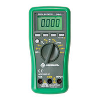 Greenlee DM-45 Manual De Instrucciones