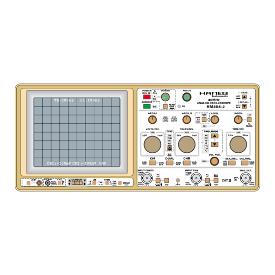 Hameg Instruments HM404-2.02 Manual