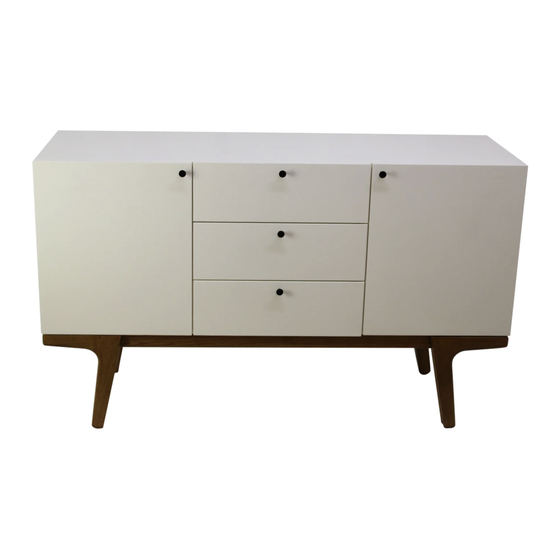 West Elm Modern Buffet Instrucciones De Ensamblaje