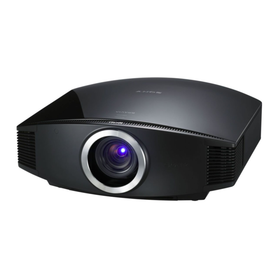 Sony Bravia VPL-VW85 Manual De Instrucciones