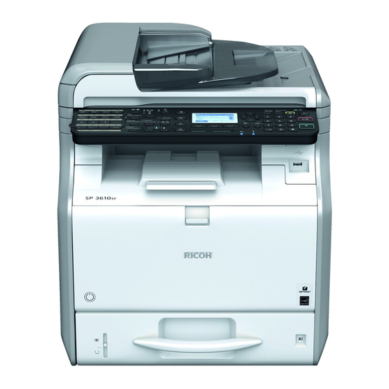 Ricoh SP 3600SF Guía De Usuario