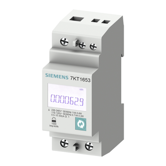 Siemens PAC1600 Instructivo