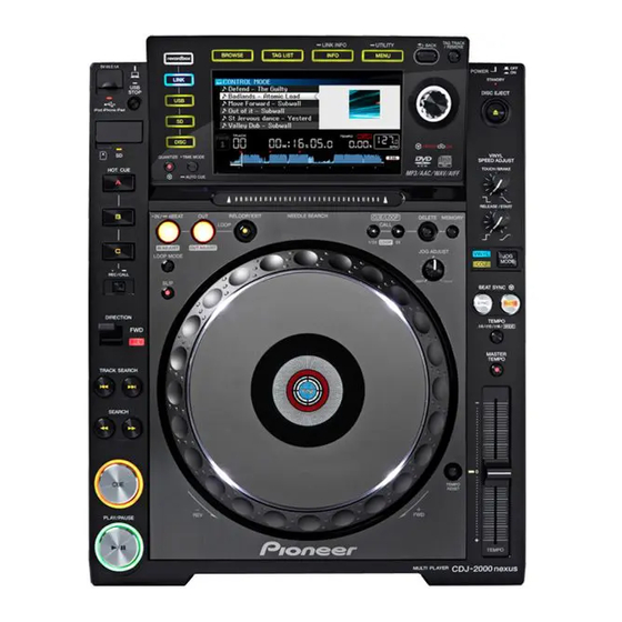 Pioneer CDJ-2000 Manual De Instrucciones