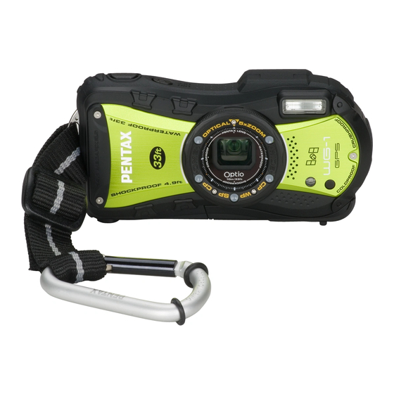 Pentax Optio WG-1 GPS Guía Rápida De Inicio