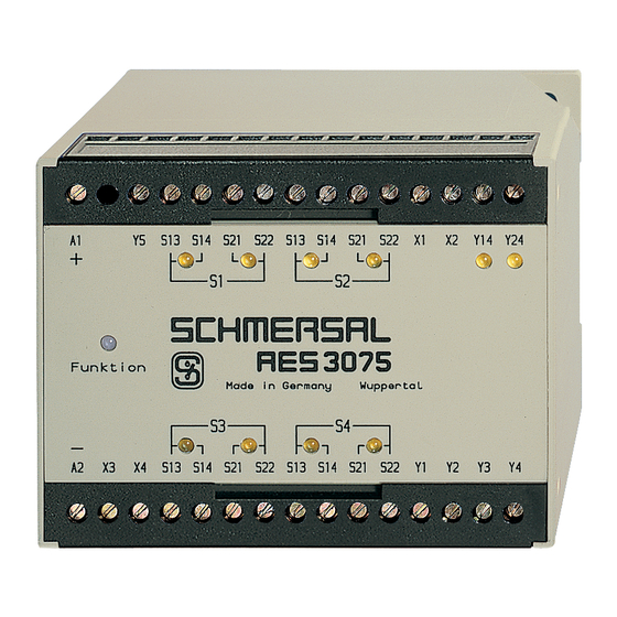 schmersal AES 3075 Manual De Instrucciones