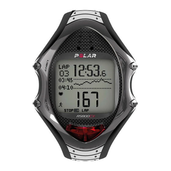 Polar RS800CX Manual Del Usuario