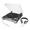 Audio-Techica AT-LP60XHP - Tocadiscos automático de transmisión por correa con manual del amplificador de auriculares