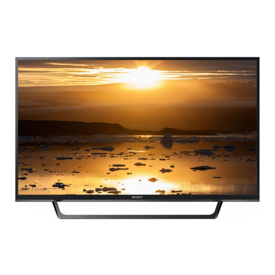 Sony Bravia KDL-49WE6 Serie Manual De Instrucciones