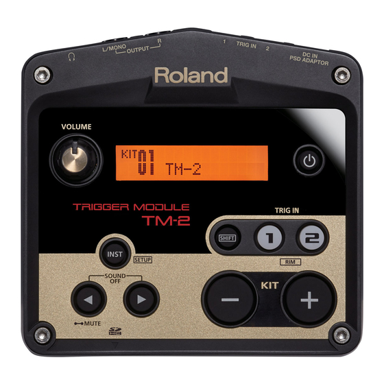 Roland TM-2 Manuales