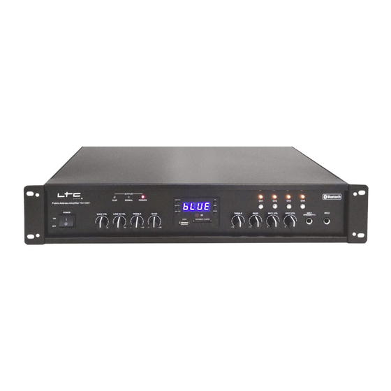 Ltc Audio PAA150BT Manual De Instrucciones