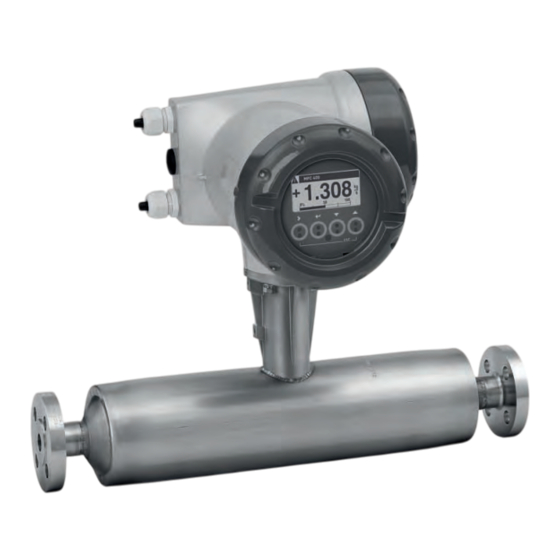KROHNE OPTIMASS 1400 Manual De Instrucciones