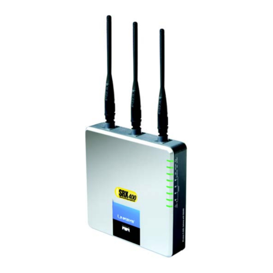 Cisco Linksys SRX400 Manuales