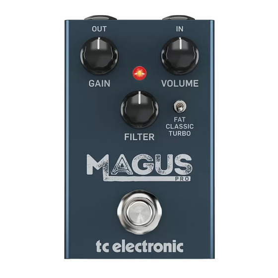 TC Electronic MAGUS PRO Guia De Inicio Rapido