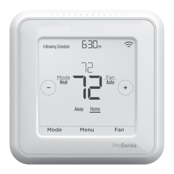 Honeywell Home T6 Pro Z-Wave TH6320ZW2003 Guia De Instalacion