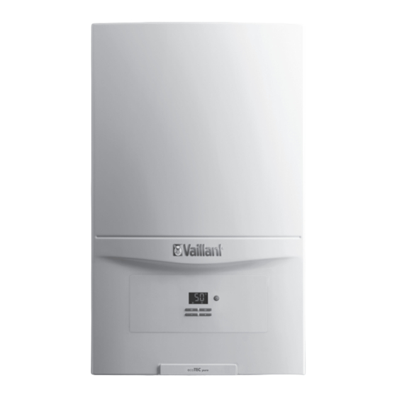 Vaillant ecoTEC pure Serie Instrucciones De Funcionamiento