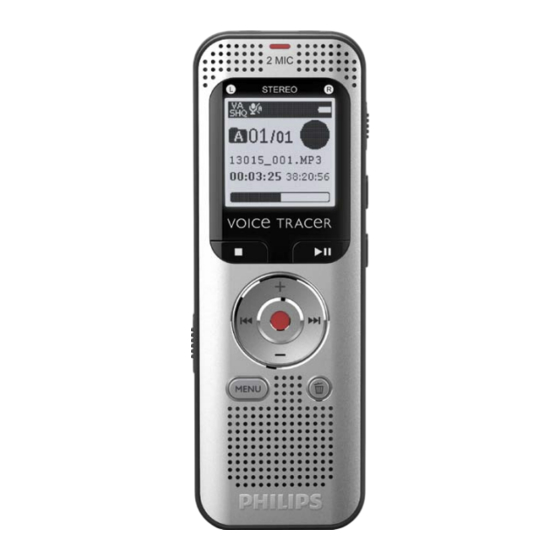 Philips Voice Tracer DVT1200 Manual Del Usuario