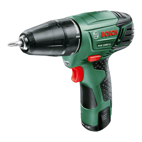 Bosch PSR 1080 LI Manuales