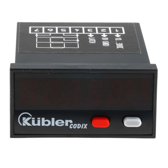 Kübler Codix 531 Manual De Instrucciones