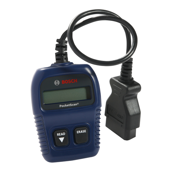 Bosch PocketScan OBD1000 Guia Del Usuario