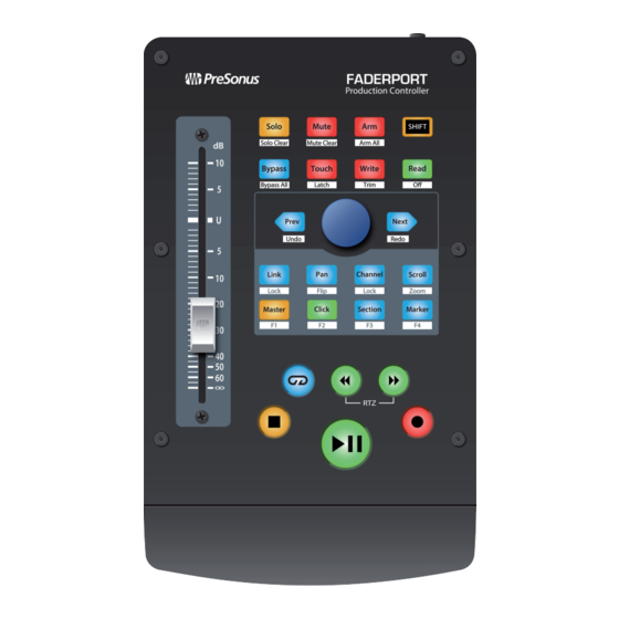 PRESONUS FaderPort Cómo Empezar