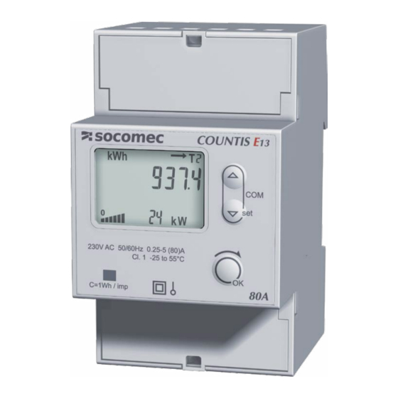 socomec COUNTIS E13 Manual De Uso