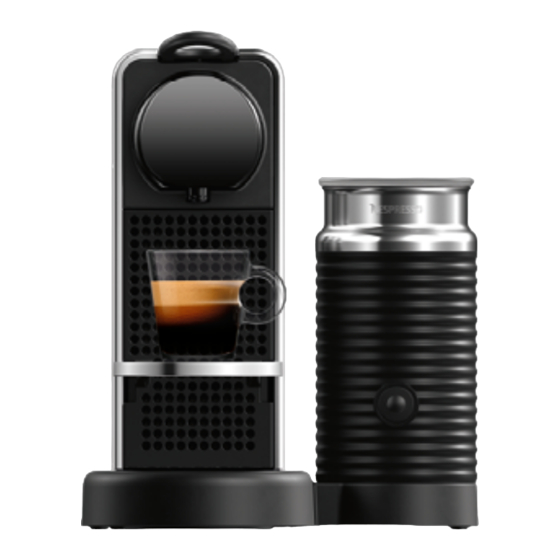 Nespresso CITIZ PLATINUM & MILK Manual De Instrucciones