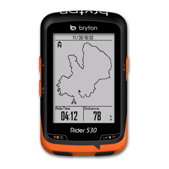 Bryton Rider 530 Guia De Inicio Rapido