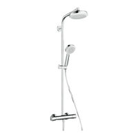 Hansgrohe Crometta 160 1jet Showerpipe 27264400 Instrucciones De Montaje