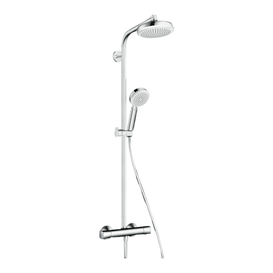 Hansgrohe Crometta 160 1jet Showerpipe 27264400 Manuales