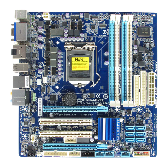 Gigabyte GA-Q57M-S2H Manual De Usuario