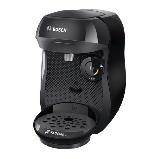 Bosch Tassimo Happy Guia De Inicio Rapido