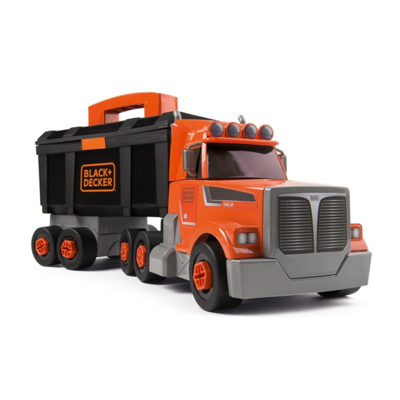 Smoby BLACK+DECKER BRICOLO TRUCK Manual De Instrucciones