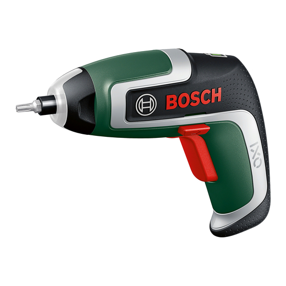 Bosch IXO Instrucciones De Servicio