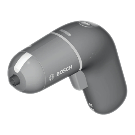 Bosch IXO Manual De Usuario
