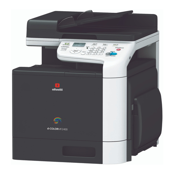 Olivetti d-COLOR MF2400 Guía De Uso