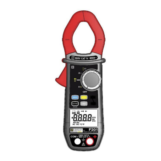 Chauvin Arnoux F201 Manual De Instrucciones