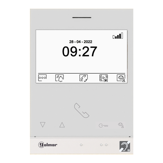 golmar Monitor Art 4WH/G2+ Manual De Instrucciones