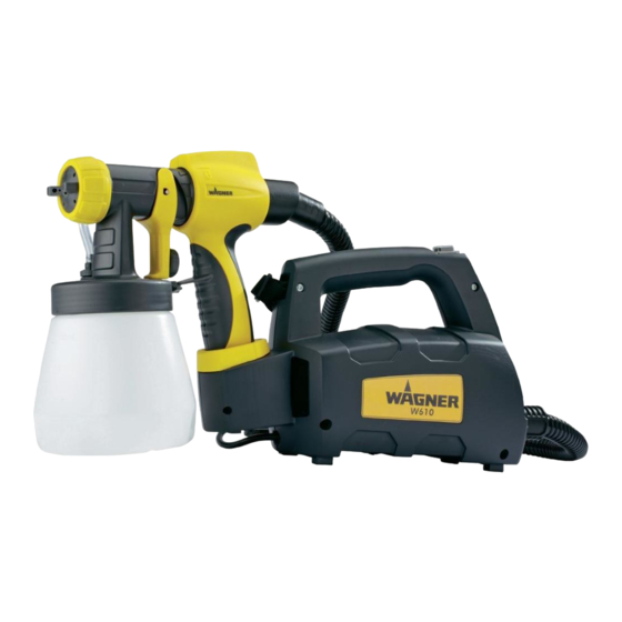 WAGNER W 610 Traduccion Del Manual De Instrucciones Originale