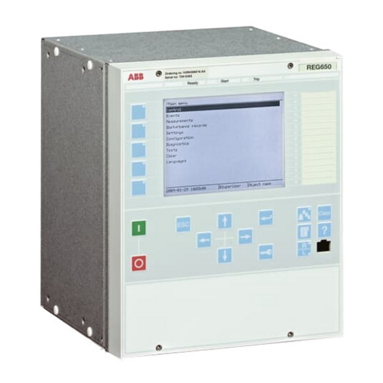 ABB REG650 Guía De Producto